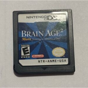 Brain Age 2 DS Game Cartridge - Tested/Works